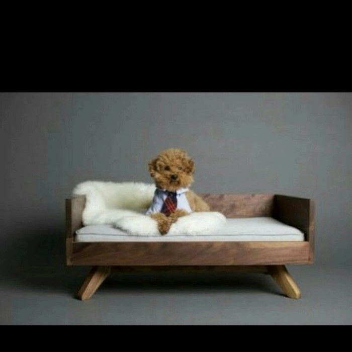 PREMIUM kandang / tempat tidur anjing minimalis dari kayu harga murah