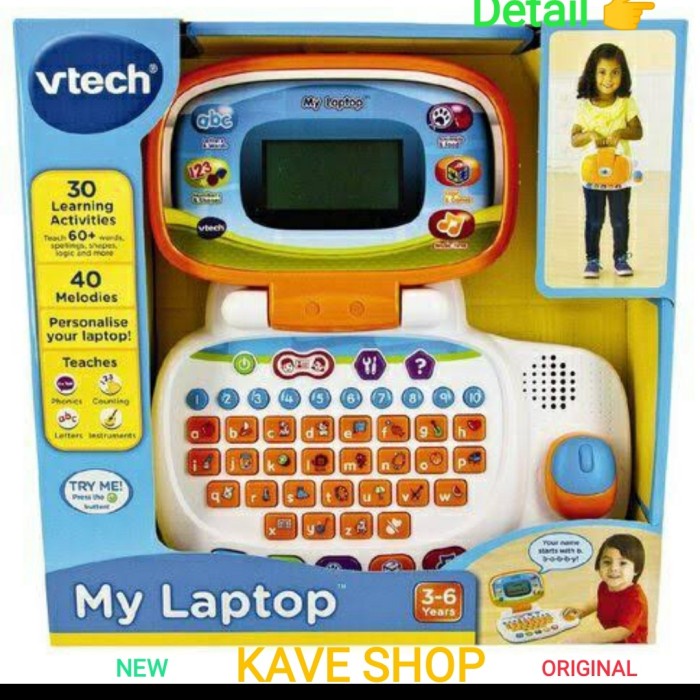 PREMIUM VTech My Laptop Orange Mainan Edukasi Anak - NEW - ORI - RECOMMENDED