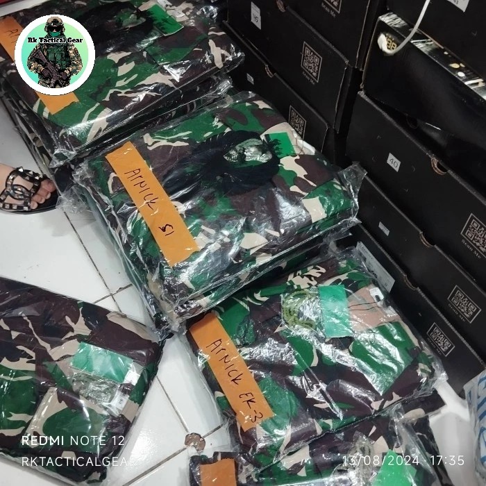 Ready Stock (Original) Baju Seragam Pdl Loreng Tni - Pembagian Pt. Panca Prima Pt. Arrnich Pt. Gajah