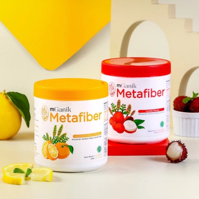 

MGANIK METAFIBER NEW 450Gram 30 SERVING SERAT BEBAS GULA BPOM HALAL