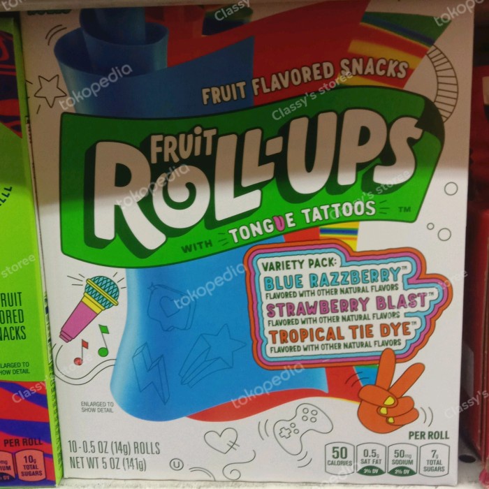 

fruit roll up variety pack/permen roll
