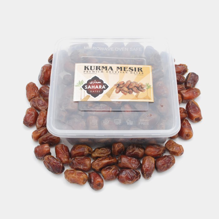 

Lezat- Kurma Mesir Sahara 1kg Jumbo - Premium Egyptian Khalas Korma