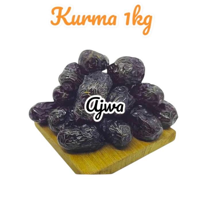

Lezat- KURMA 1KG TUNIS MADU dates / tunisia tangkai / sukari Organik Fruity Alami ajwa madjool
