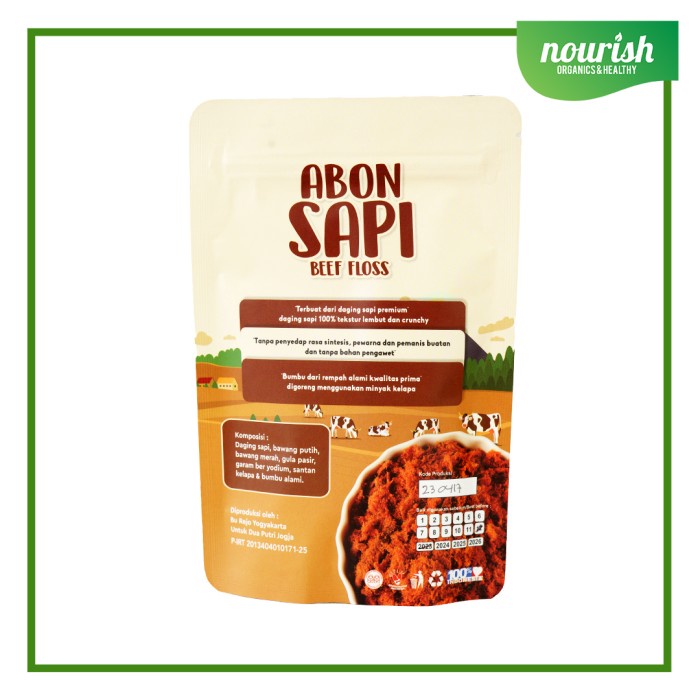 

Nafisa, Abon Sapi 100gr non MSG, Halal