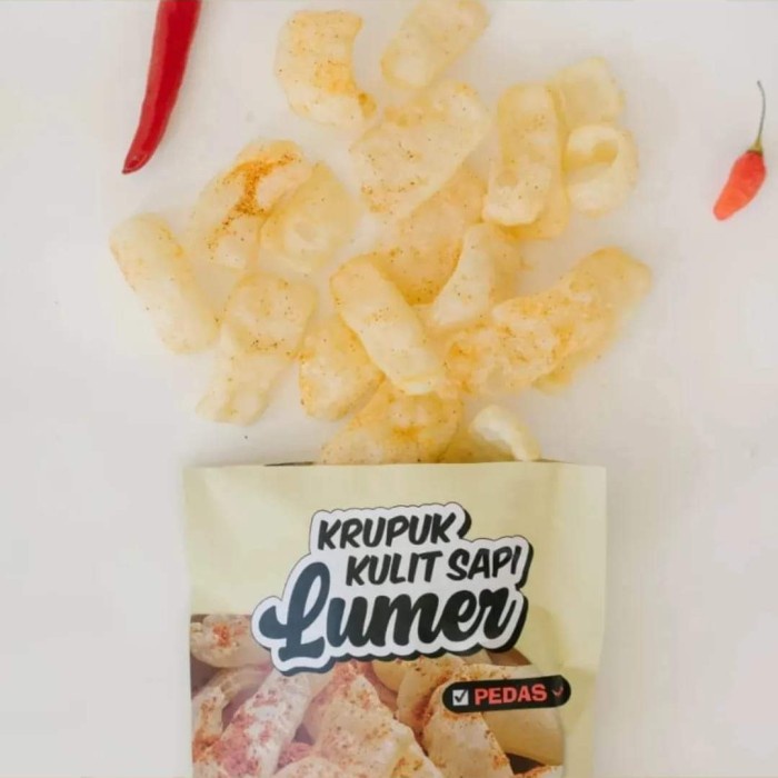

Kerupuk Kulit Sapi Gurih Tanpa Tepung 60gr - Keripik Keto