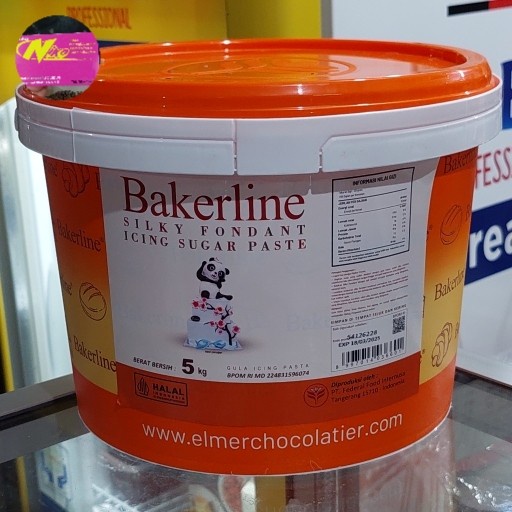 

bakerline silky fondant white 1kg khusus grab dan gojek