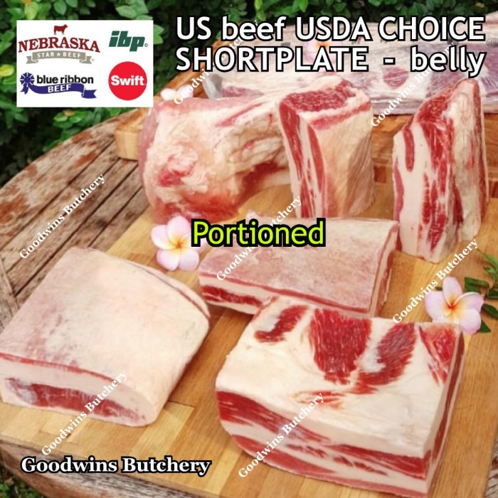

Lezat- 1.2kg beef short plate frozen PORTIONED - SWIFT US imported