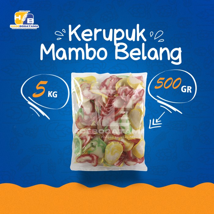 

Kerupuk Mambo Belang 5 Kg (BALL) Kerupuk Seblak / Kerupuk Mentah / Ker