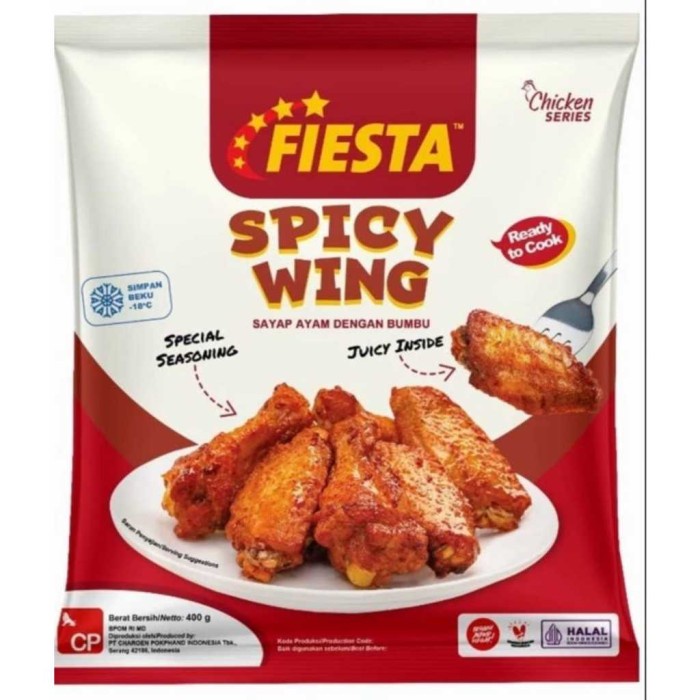 

Lezat- FIESTA SPICY WING 500 GRAM