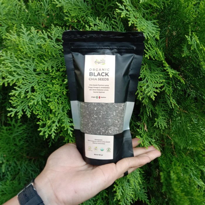 

Organic Black Biji Chia Seed Mexico Organik Amanta Segar & Frozen