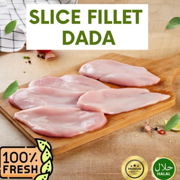 

Lezat- ayam fillet slice dada khusus katsu 1 kg