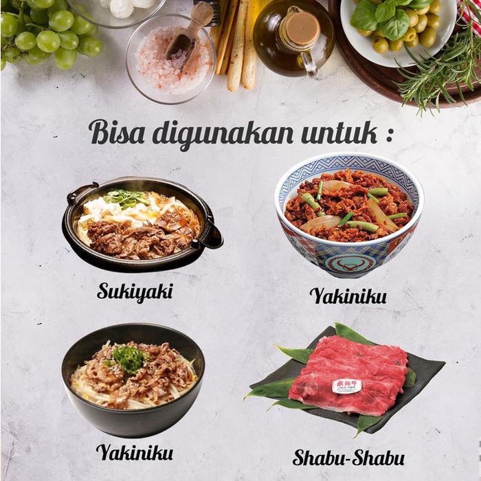

Lezat- Daging Sapi Slice US Yoshinoya / Shabu Sliced Beef Pack 500gr