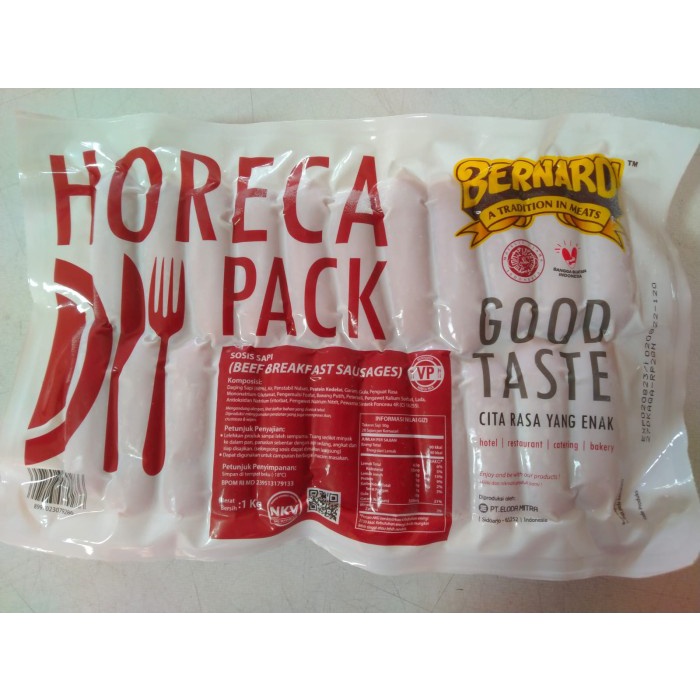 

Lezat- Sosis Sapi BERNARDI Horeca Pack 1 Kg
