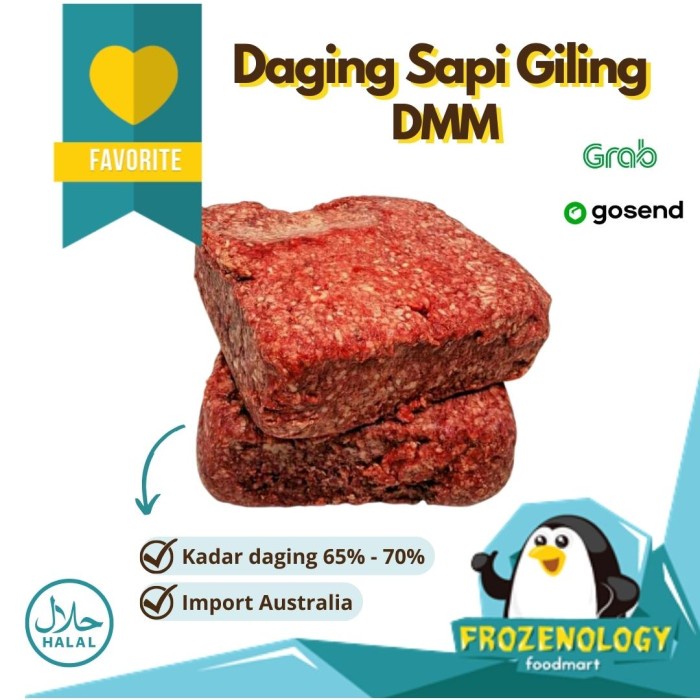 

Lezat- Serbuk Daging Giling Sapi Murni Tanpa Tulang Minced Meat Premium