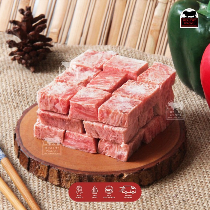 

Lezat- SAIKORO WAGYU CUBE 2X2CM 250GR