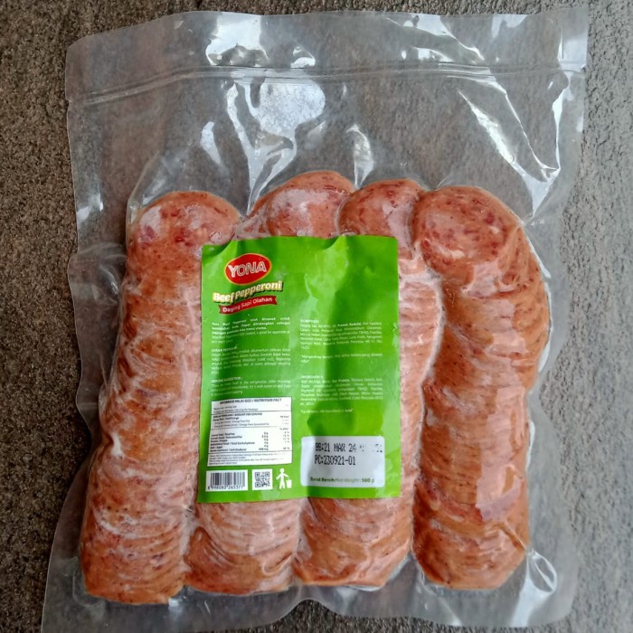 

Lezat- YONA BEEF PEPPERONI 500g