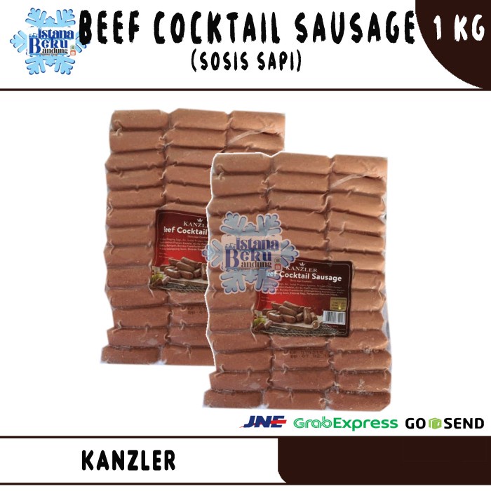 

Lezat- Kanzler sosis beef cocktail 1kg