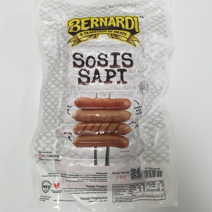 

Lezat- Bernardi Sosis Sapi 10 CM 1 KG