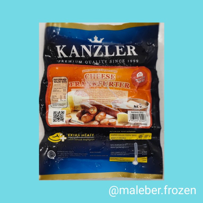 

Lezat- kanzler cheese frankfurter 360 gr