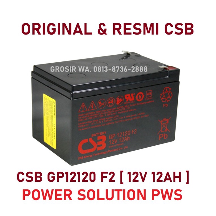 BATTERY PANASONIC 12V 12AH aki Baterai kering Panasonic 12V 12Ah