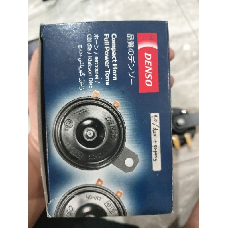Klakson Denso stereo suara AVANZA KIJANG SET 2 pcs High Low Double disc mobil motor original
