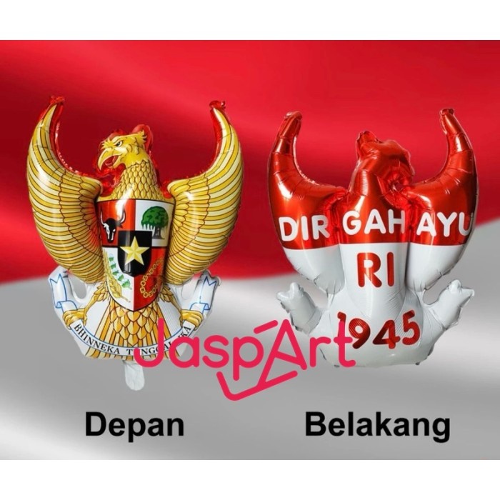 BALON FOIL PANCASILA BALON BENTUK BURUNG GARUDA PANCASILA DEKORASI KEMERDEKAAN 17 AGUSTUS