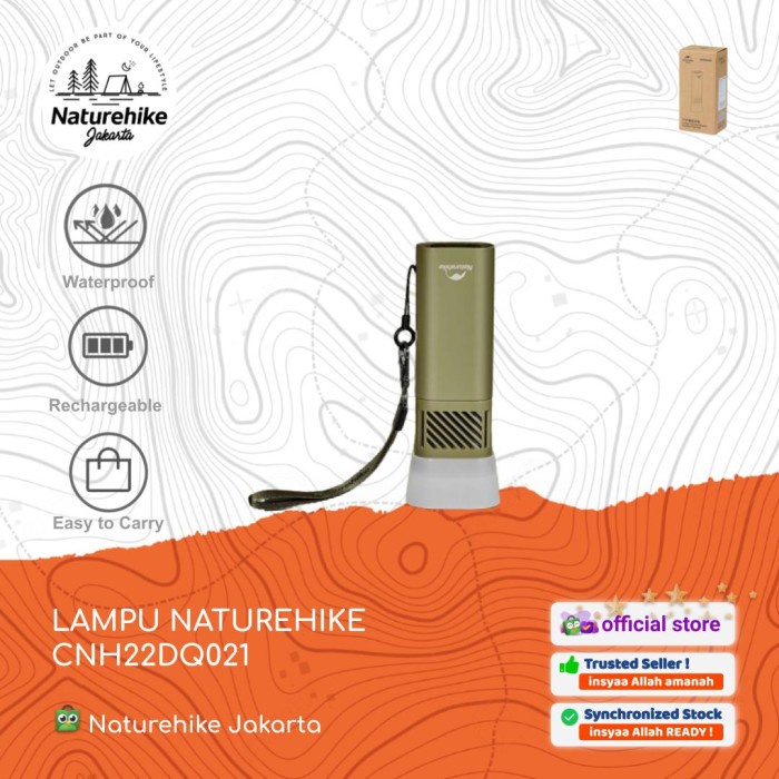 TERBARU LAMPU SENTER LENTERA + OBAT NYAMUK TENDA CAMPING NATUREHIKE CNH22DQ021
