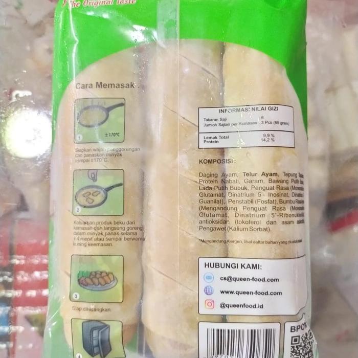 

Lezat- QUEENFOOD Tori Egg Roll isi 18 pcs