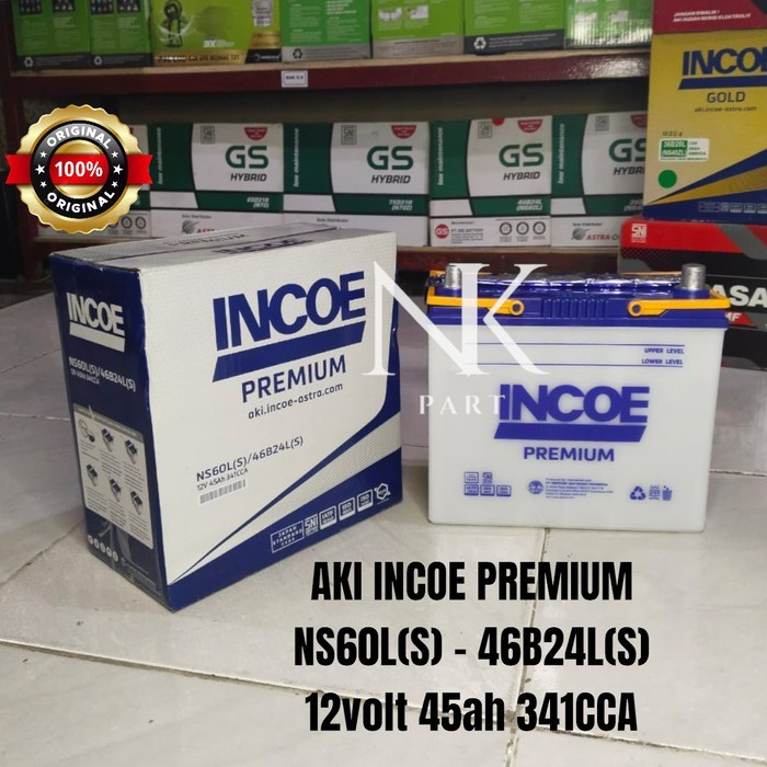 Diskon Aki Mobil Mitsubishi Corolla Gl, Galant, Lancer New Accu Incoe Ns60Ls 45Ah