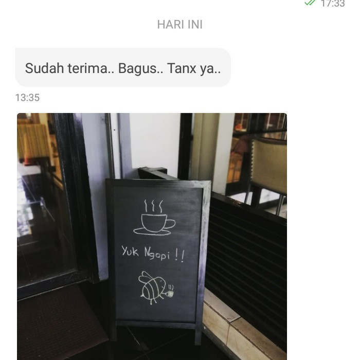 

TERLARIS Worth it!!! chalkboard menu 50*80cm standing papan tulis kapur
