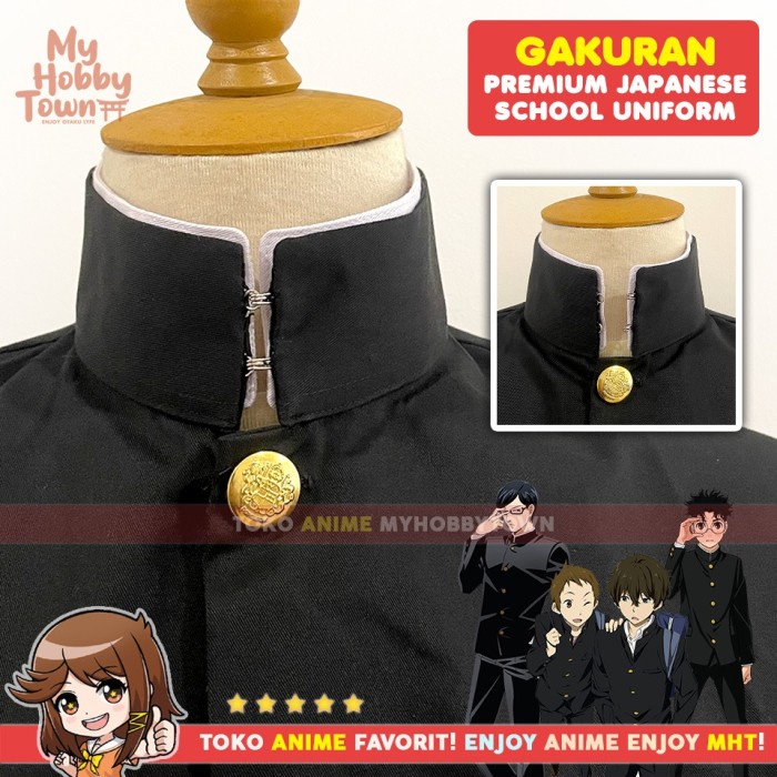 Blazer Gakuran Anime Seragam Sekolah Jepang Japanese School Uniform Okarun Oreki Houtarou Sakamoto