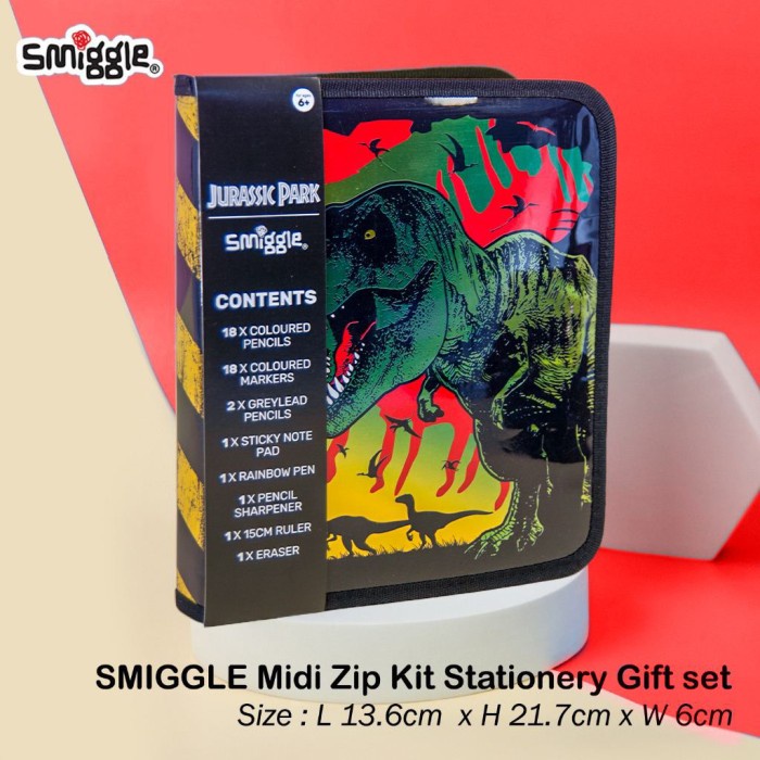

TERLARIS Smiggle midi zip kit/pencil case smiggle/smiggle shark budz
