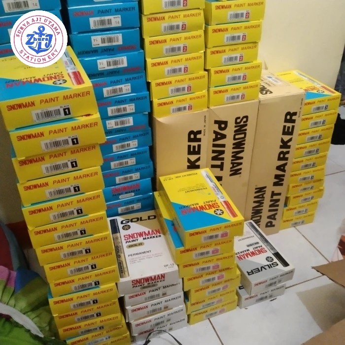 

SPIDOL SNOWMAN PAINT MARKER HARGA 1 PACK ISI 12 PCS