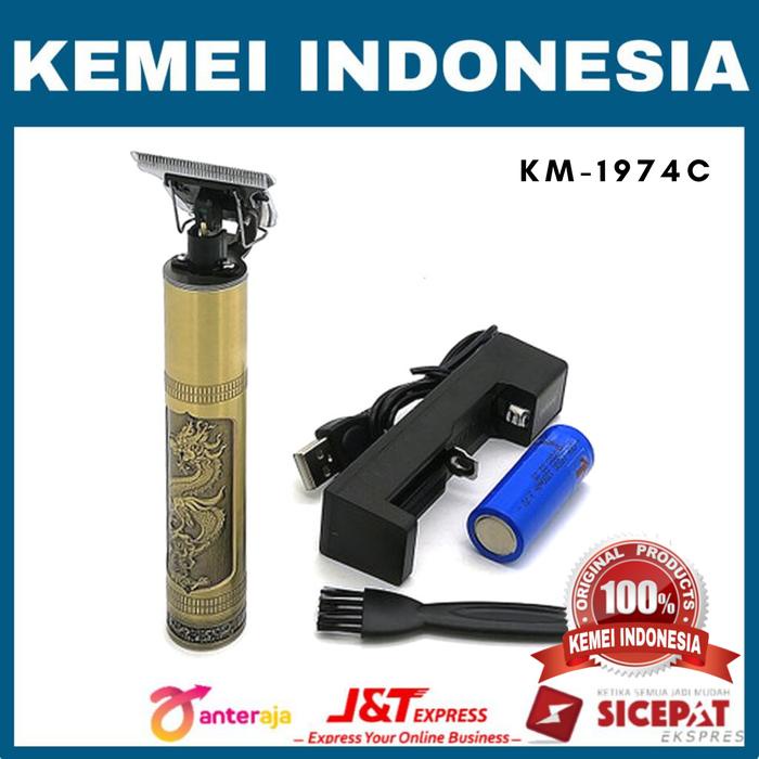 Flash- kemei km-1974c profesional trimmer kemei km 1974c with double battery