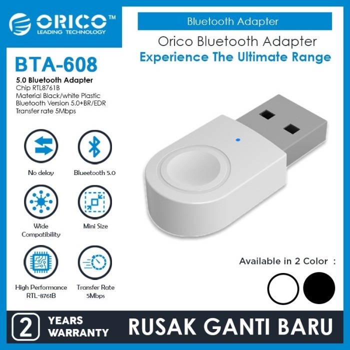 Orico Bluetooth 5.0 Adapter - Bta-608