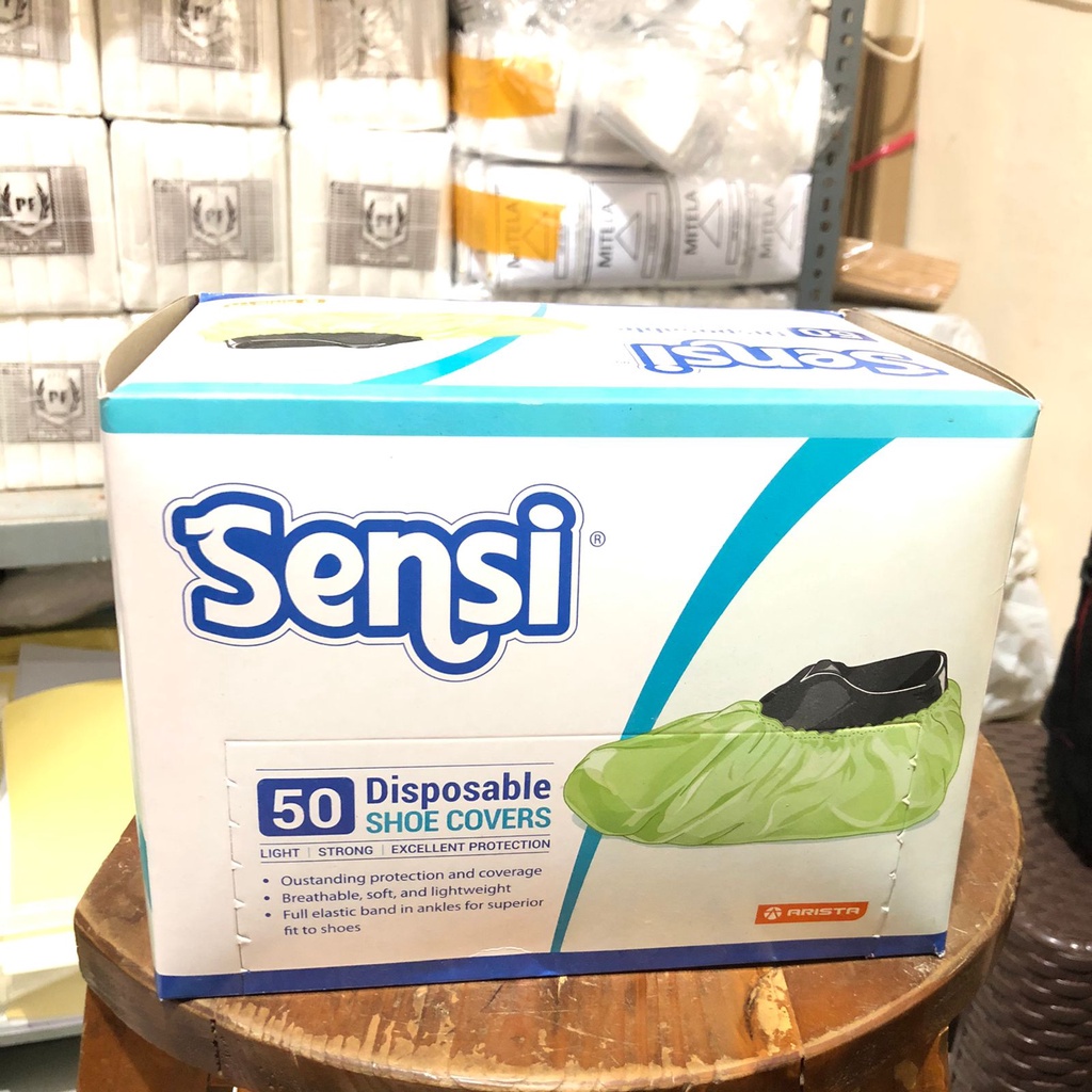 MURAH SENSI Disposable Shoes Cover Per Pasang l Sarung Sepatu Medis dan Lab - Sepasang
