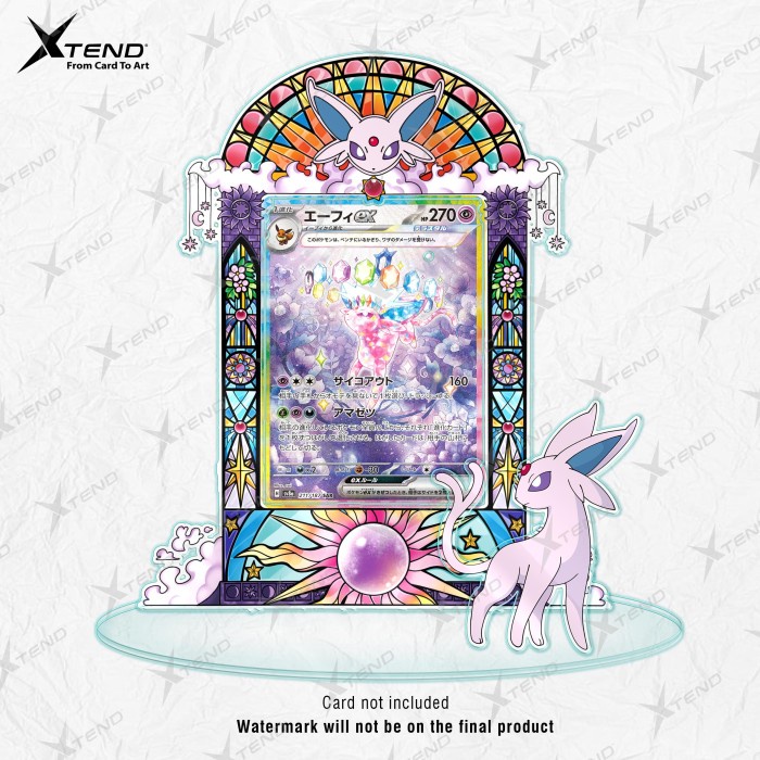 Standee Frame Espeon Terastal Promo Ex Sar Kartu Pokemon Tcg Original