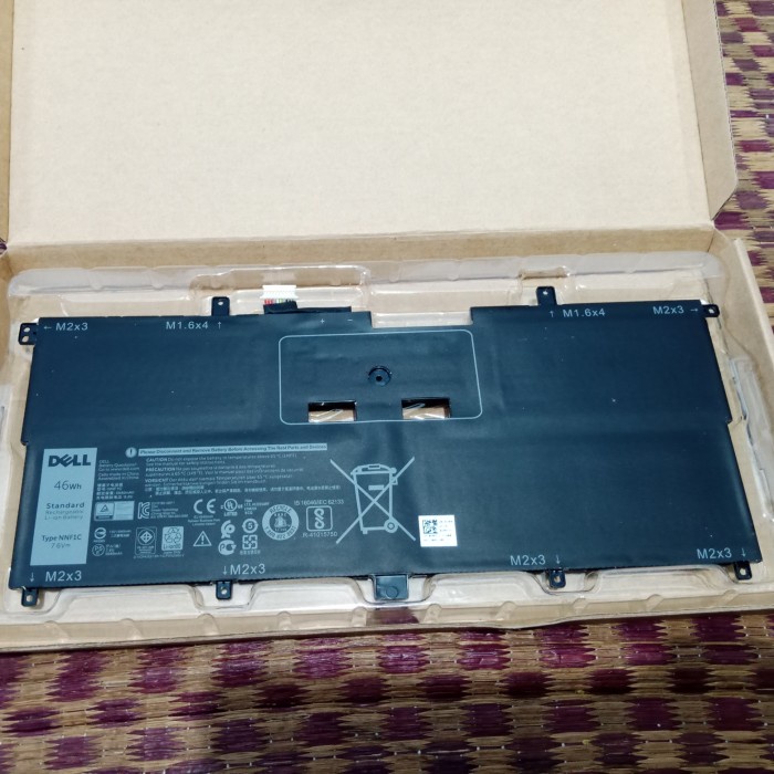 Baterai Battery Laptop Dell xps 13 9365 Kode part : NNF1C (BEKAS) *