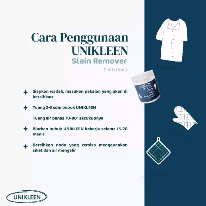 UNIKLEEN PEMBERSIH PAKAIAN/ UNIKLEEN CLOTH STAI REMOVER PENGHILANG NODA PAKAIAN 250g Jamur