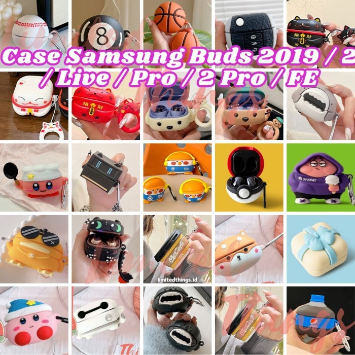 (GoodSeller) [SOFT CASE 3D] Samsung Galaxy Buds 2 Buds Live FE Airbuds Pro Pro 2 FE