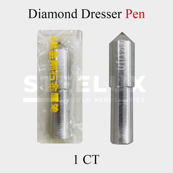 Diamond Dresser Pen 1CT Mata Intan Grinding Wheel Dressing Tool Poles Asah Batu Gerinda 50mm 1.0 1