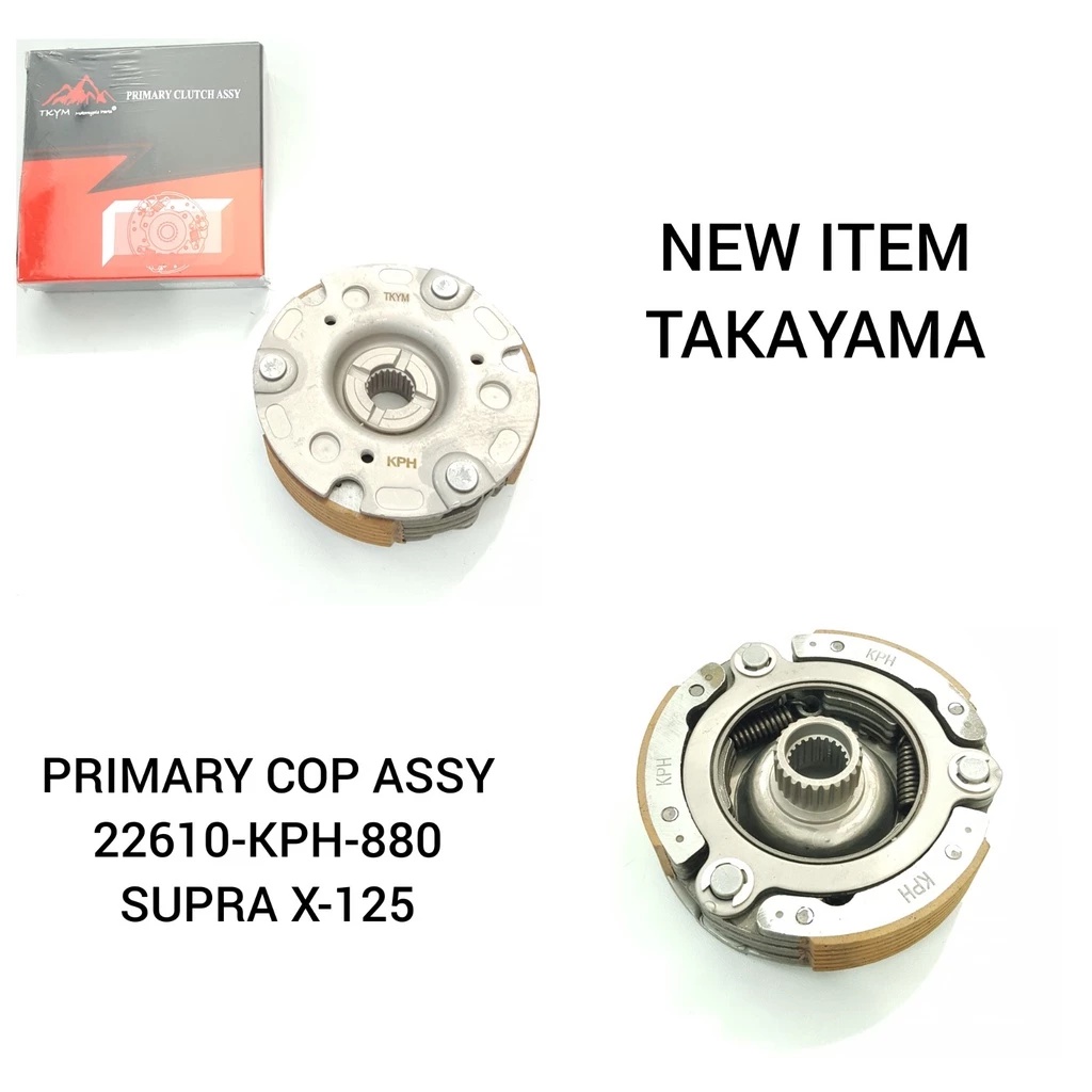 Primary Cop Assy (Kampas Ganda Assy) Karisma Supra X-125 22610-KPH-880 TAKAYAMA Genuine Part