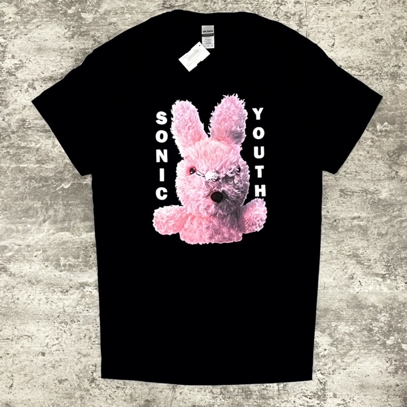 NOOV MUSIC Sonic Youth - Dirty Bunny Tshirt Unisex - Black