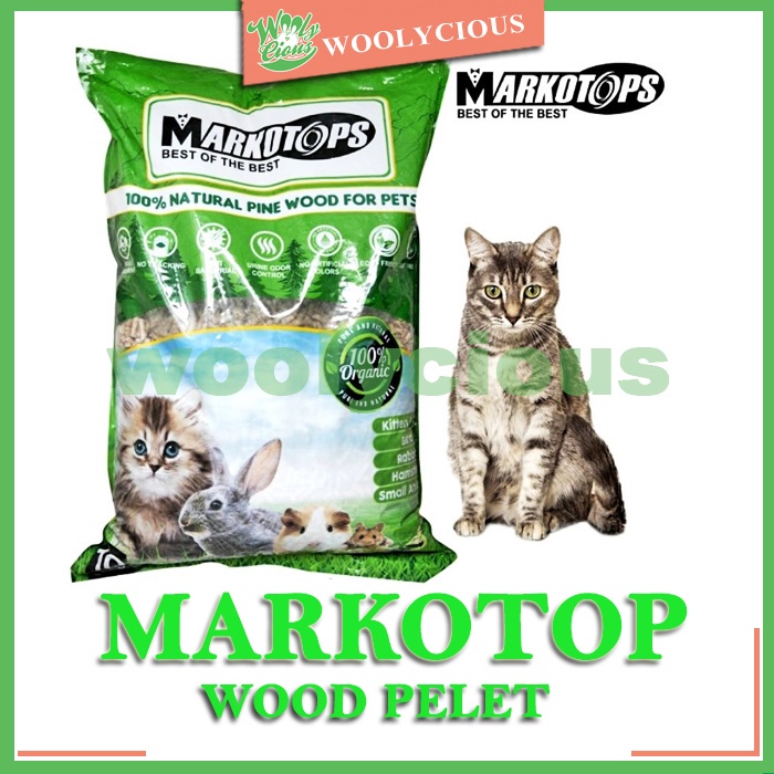 Wood Pellet Markotop Natural Pine 10Kg Grab/Gojek