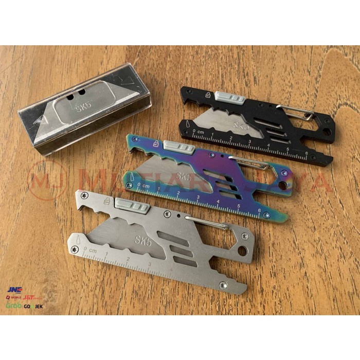 TERBARU.. PLATO CARABINER MULTIFUNGSI GANTUNGAN KUNCI PISAU ALUMINIUM STAINLESS