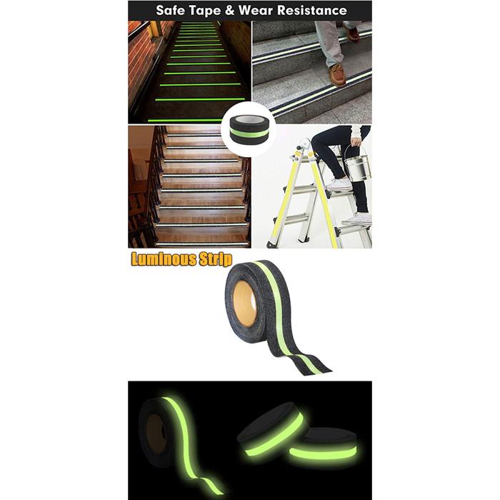 

PROMO..!! LAKBAN FOSFOR LANTAI ANTI SLIP TANGGA GLOW IN THE DARK SAFETY WALK