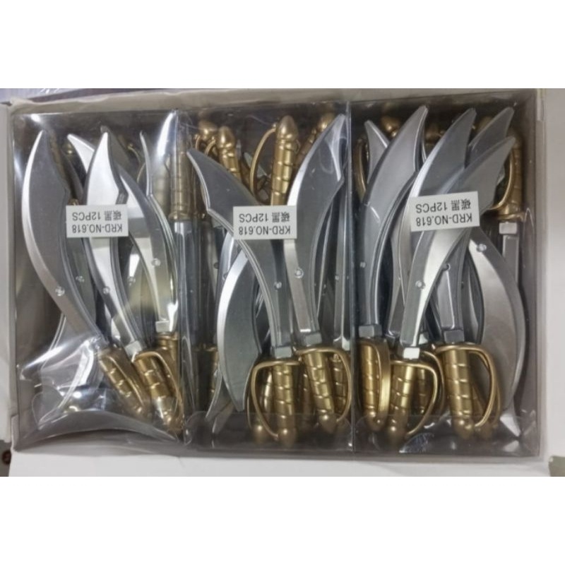 

12Pcs Pulpen Bentuk Pedang 618