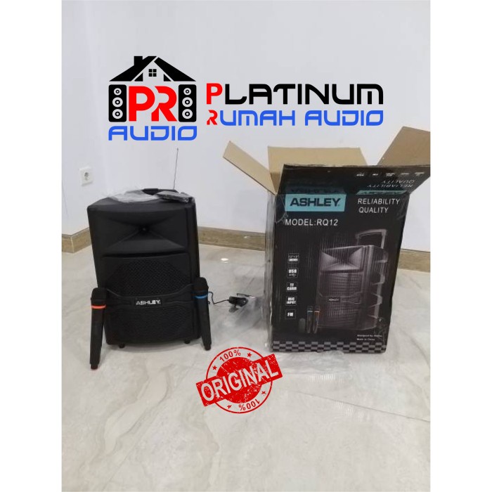 Speaker Portable Meeting Wireless ASHLEY RQ12 / RQ-12(12inch)ORIGINAL