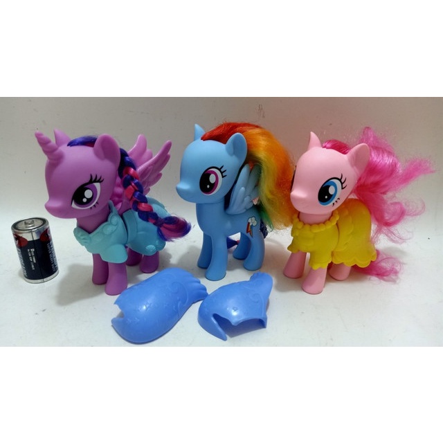 hasbro my little pony dress up twilight sparkle rainbow dash figure