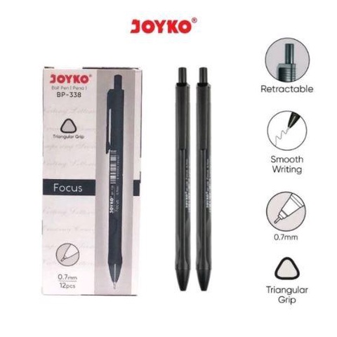 

(12pcs) PULPEN JOYKO VOCUS BP 338 / PEN LANCIP JOYKO 0.7MM